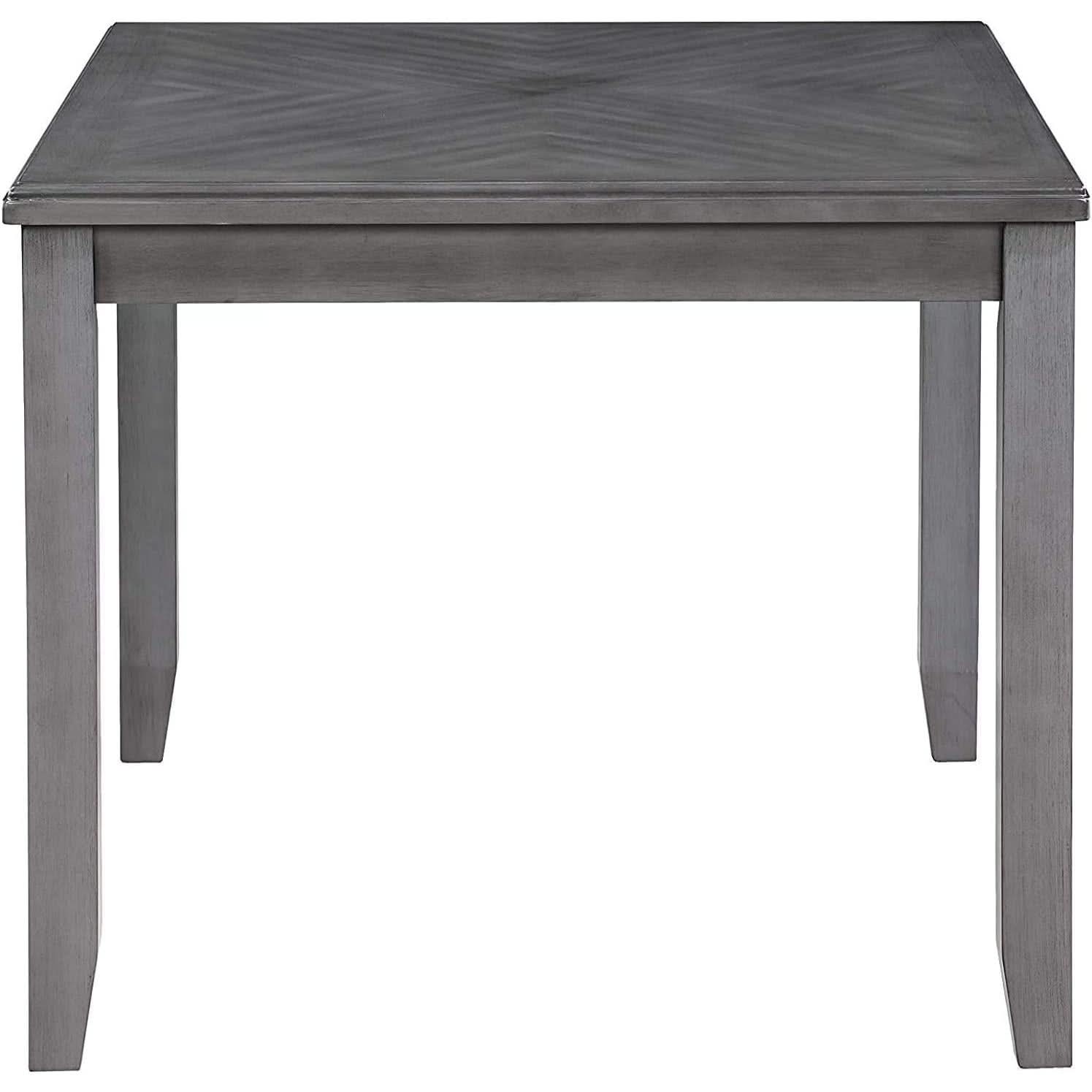Gray 5 Piece Dining Set With Table And 4 Cushioned Chairs