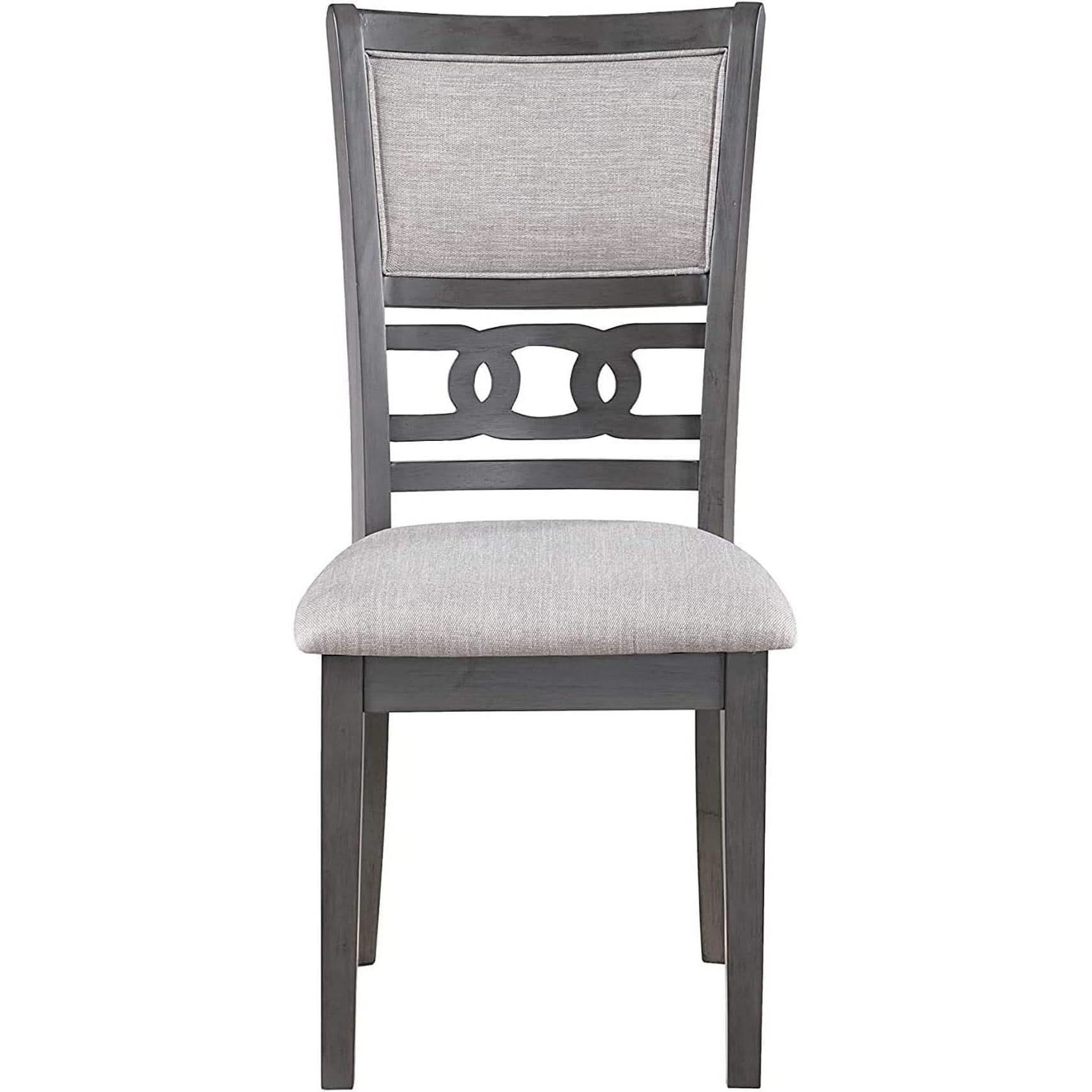 Gray 5 Piece Dining Set With Table And 4 Cushioned Chairs