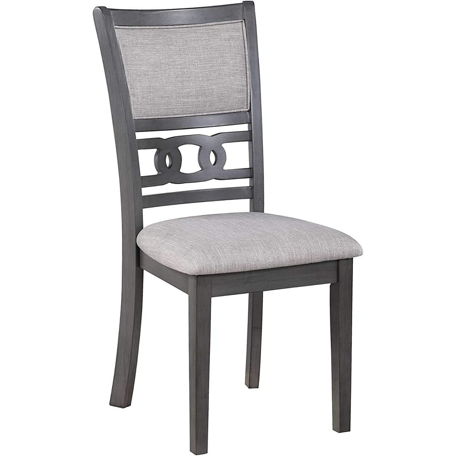 Gray 5 Piece Dining Set With Table And 4 Cushioned Chairs