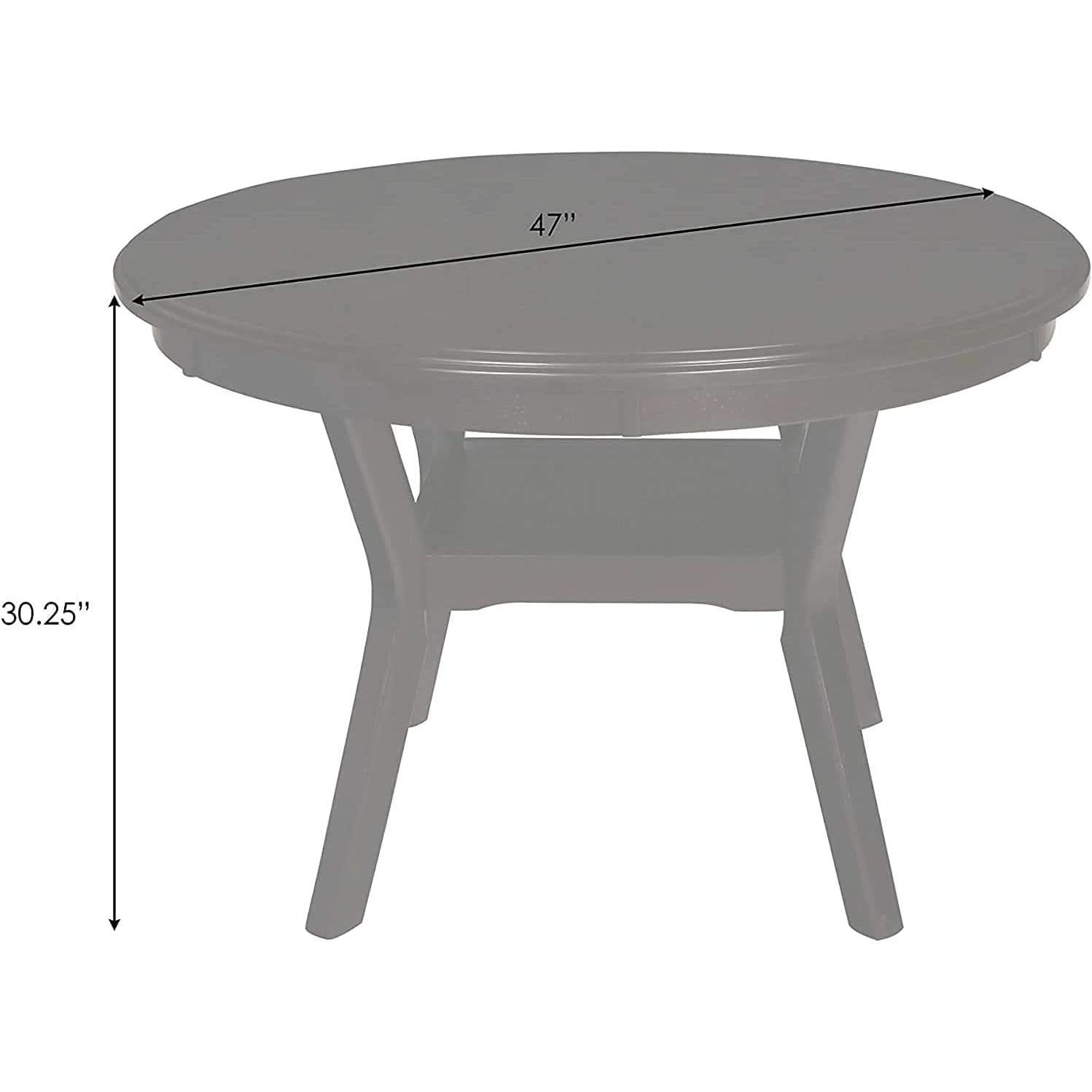 Gray 5 Piece Dining Table Set With 4 Chairs For Kitchen
