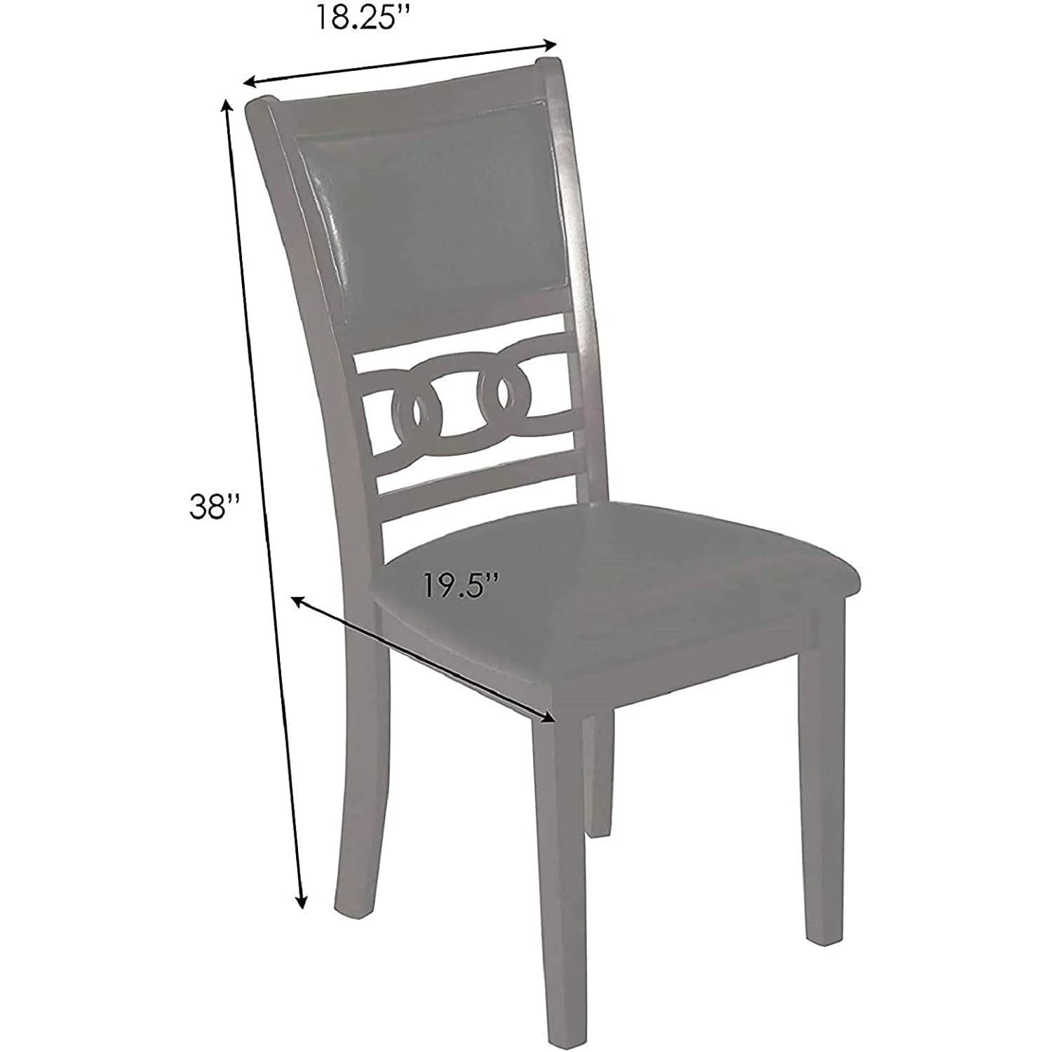 Gray 5 Piece Dining Table Set With 4 Chairs For Kitchen