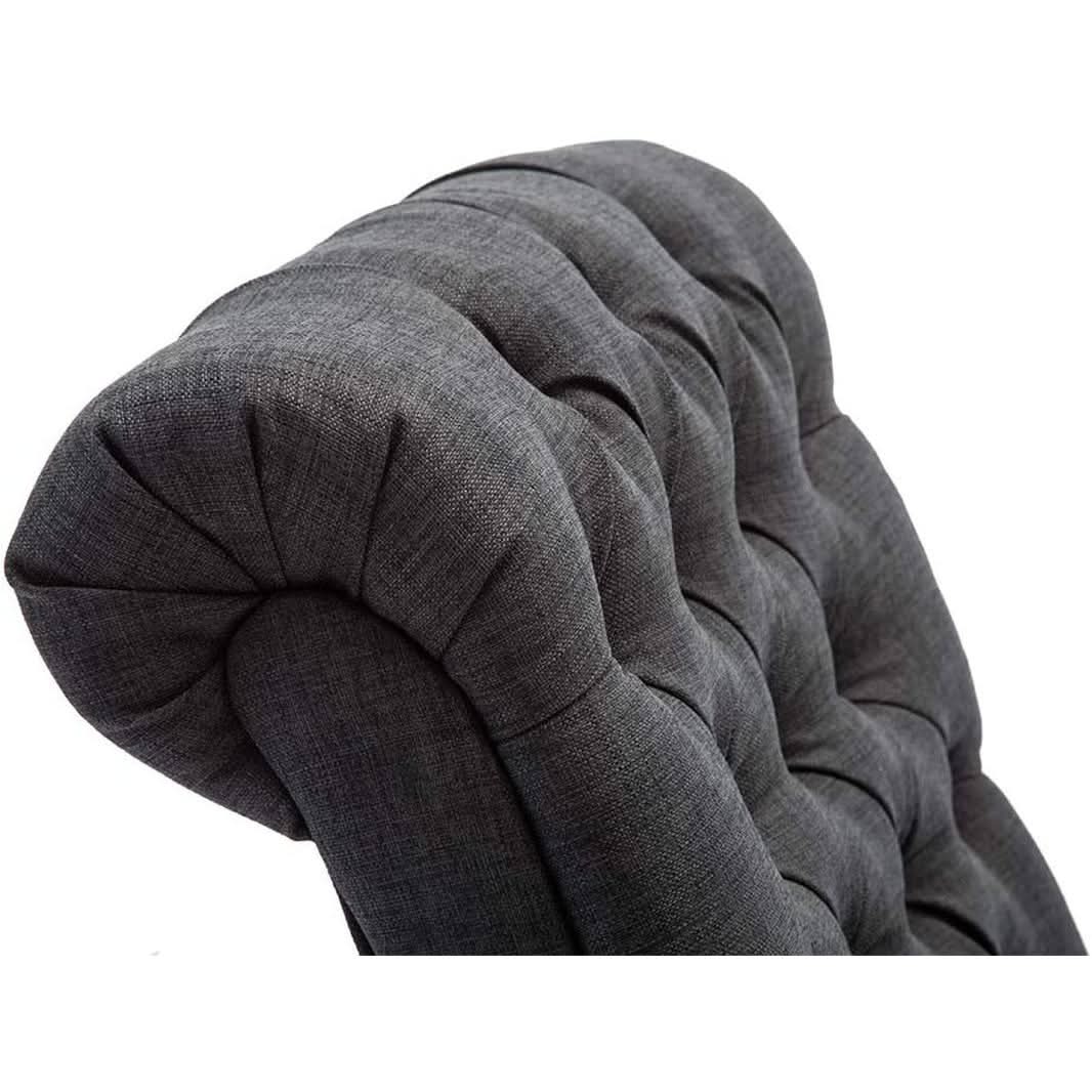 Gray Accent Chair With Wood Legs For Living Room Decor