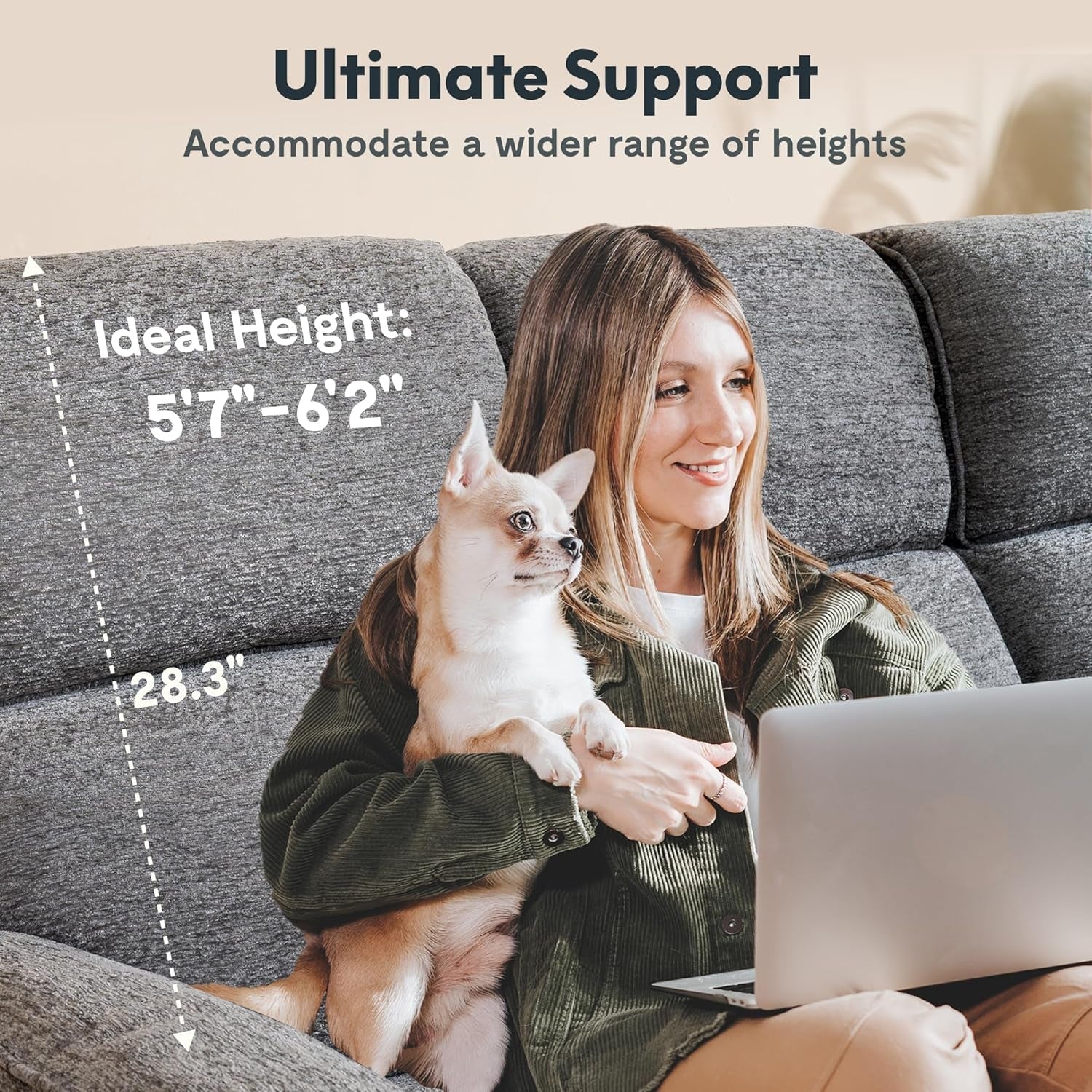 Gray Chenille Zero Gravity Recliner With Massage USB