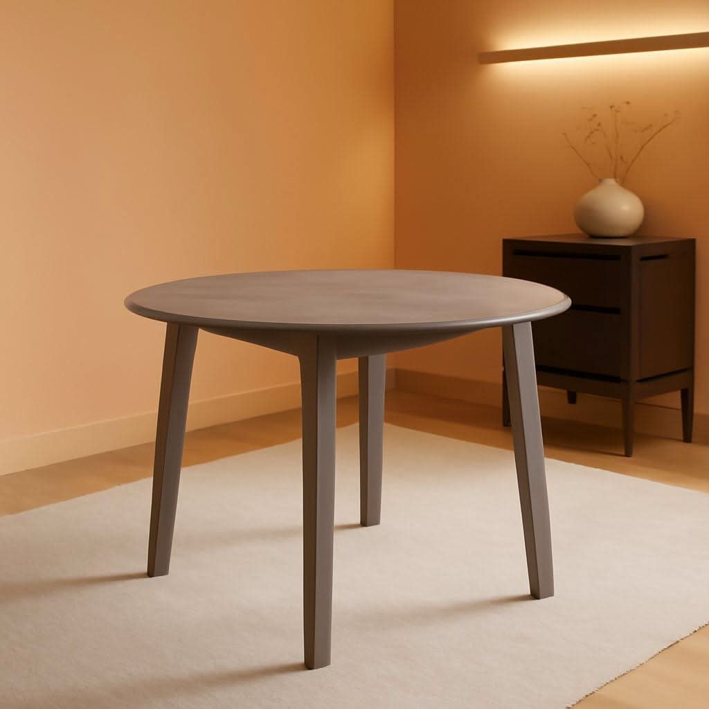 Gray Drop Leaf Dining Table Seats Four With Two Leaves