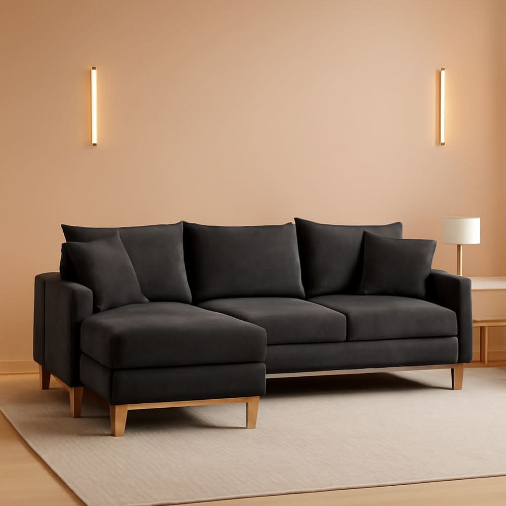 Gray Reversible Sleeper Sectional With Storage Chaise