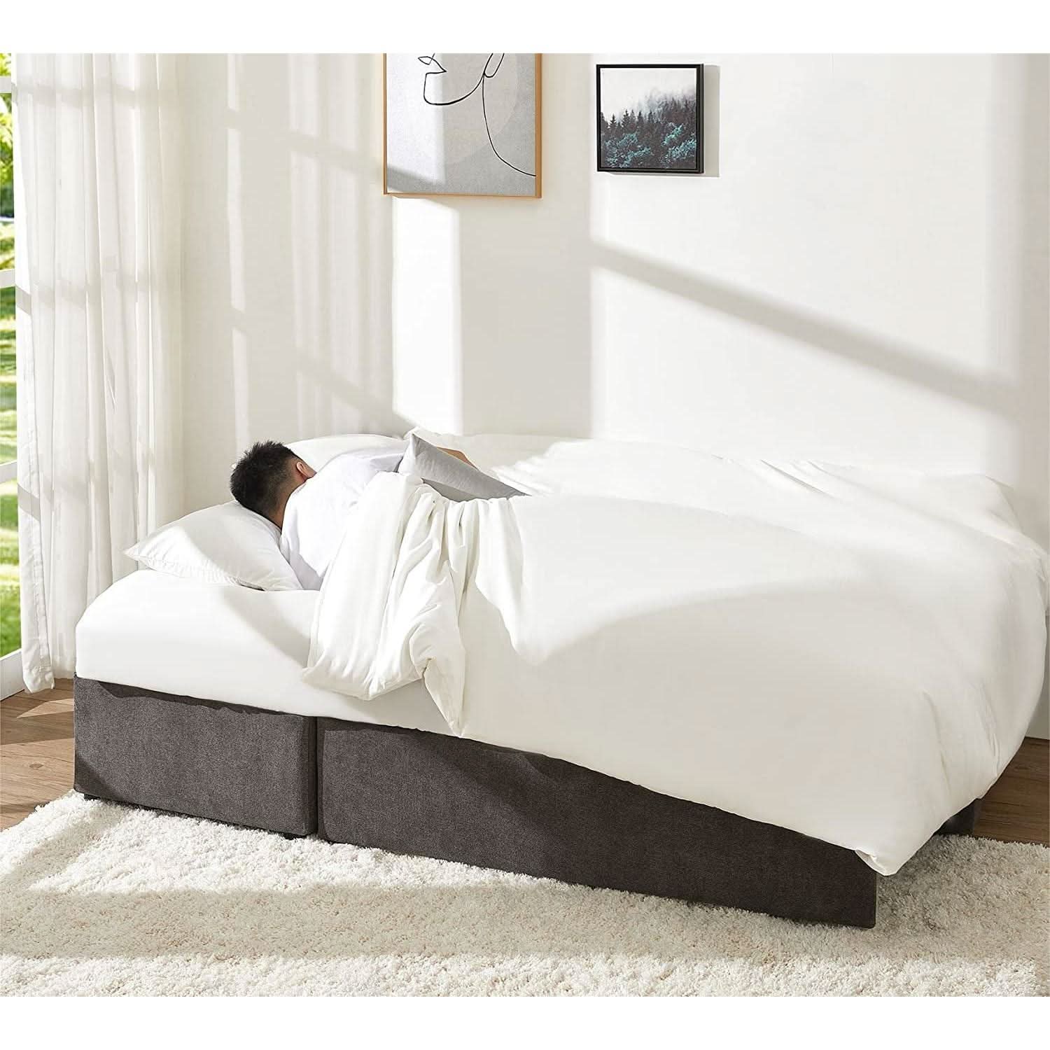 Gray Sectional Sleeper Sofa With Storage Chaise Bed