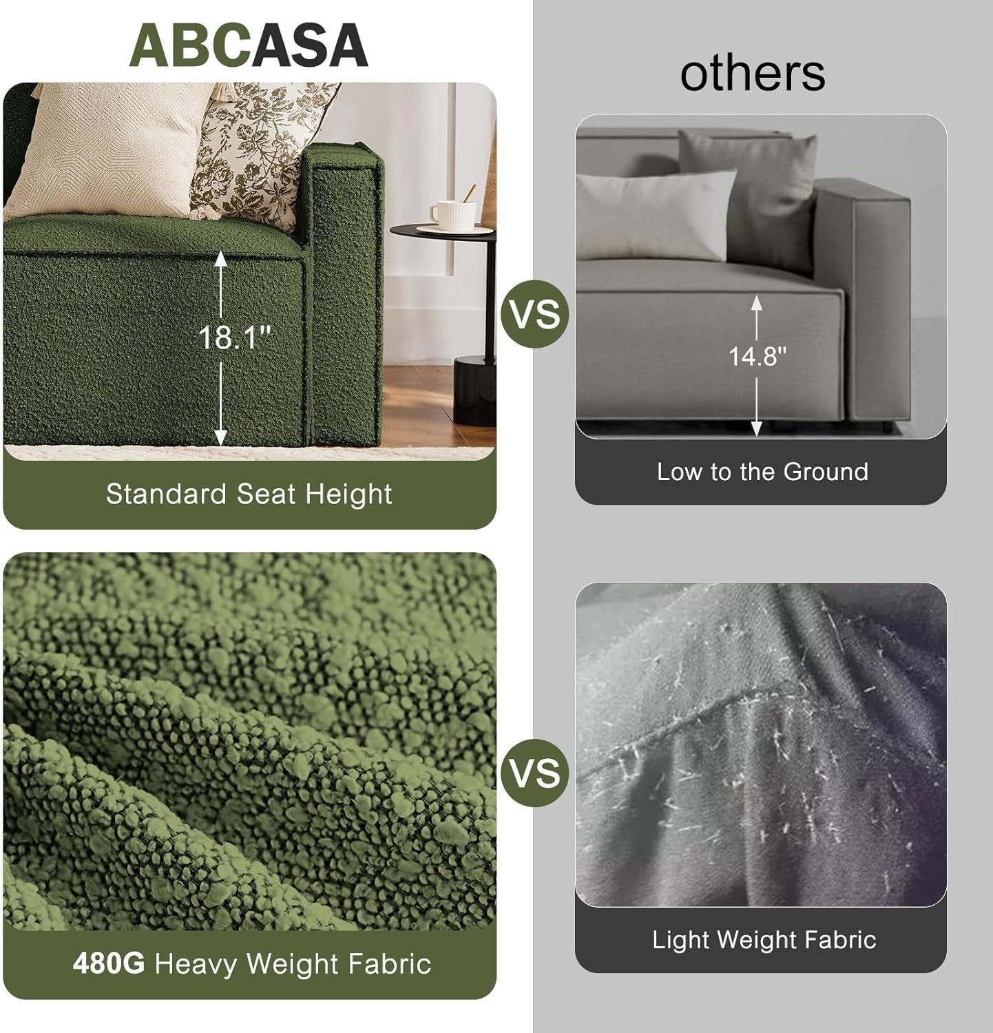Green Sleeper Sectional Sofa Bed Living Room Furniture