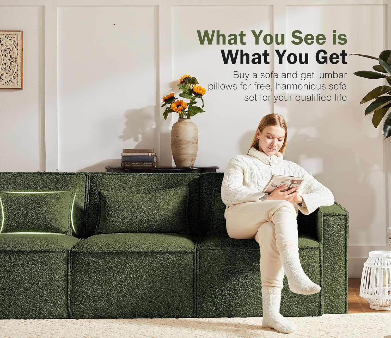 Green Sleeper Sectional Sofa Bed Living Room Furniture