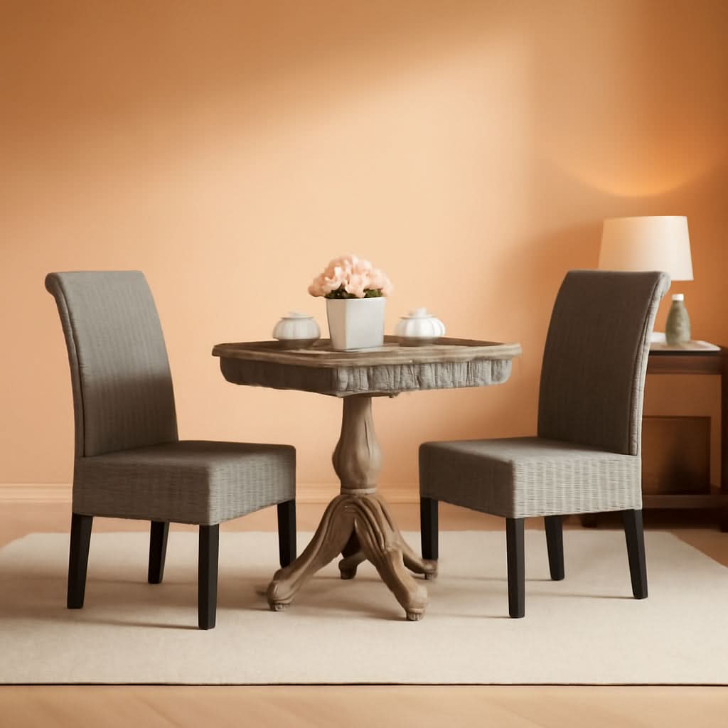 Grey 18 Inch Dining Chair Modern Design Living Room