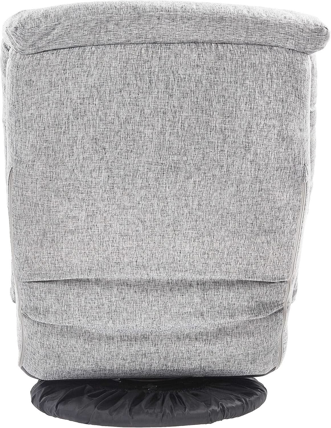 Grey Adjustable Swivel Ergonomic Headrest Lounge Chair