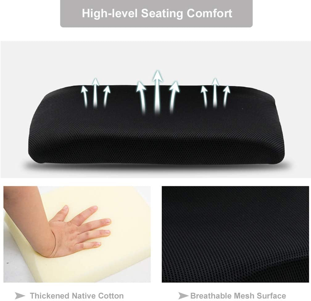 Grey Ergonomic Office Chair With Adjustable Lumbar Support