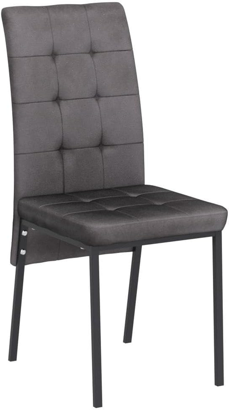 Grey High Back Dining Chairs Set Of 4 For Kitchen Use