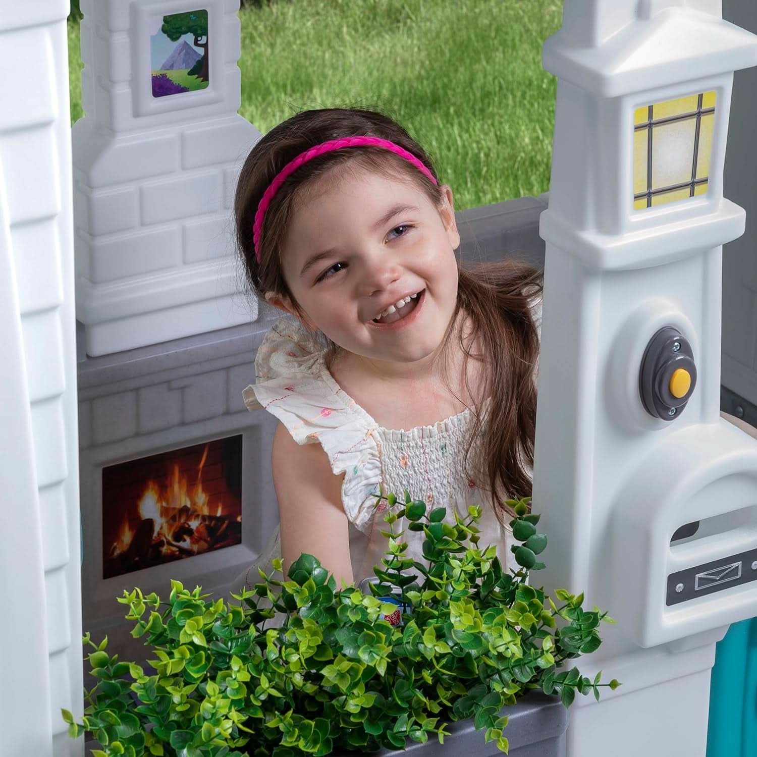 Grey Indoor Outdoor Playhouse With Interactive Sounds