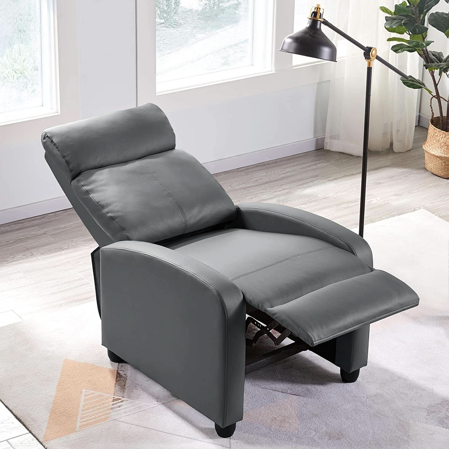 Grey Recliner Chairs Set Of 2 For Living Room Comfort