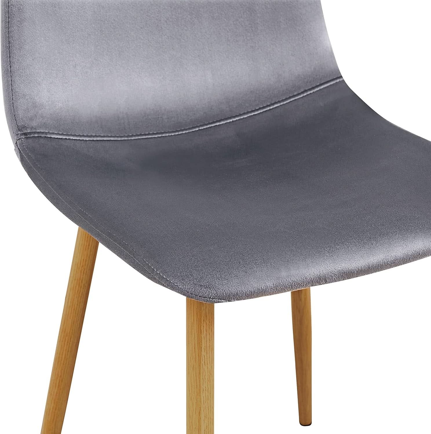 Grey Velvet Dining Chairs Set Of 4 For Dining Room