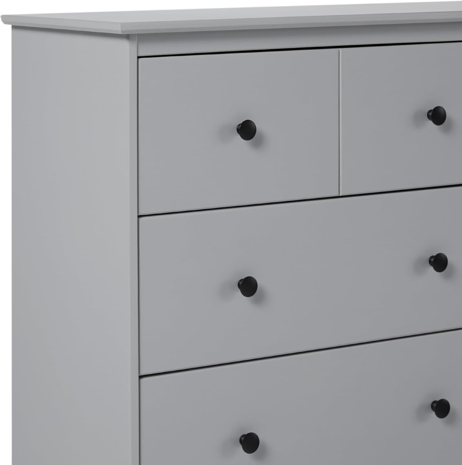 Greyish Handcrafted Solid Pine Dresser With Six Drawers