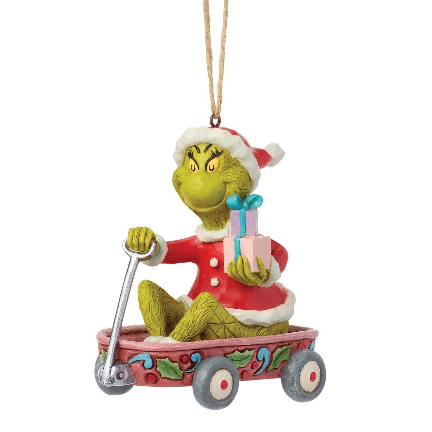 Grinch in Wagon Ornament