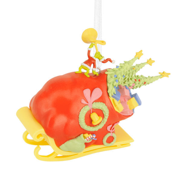 Grinch's Sleigh with Gifts Ornament