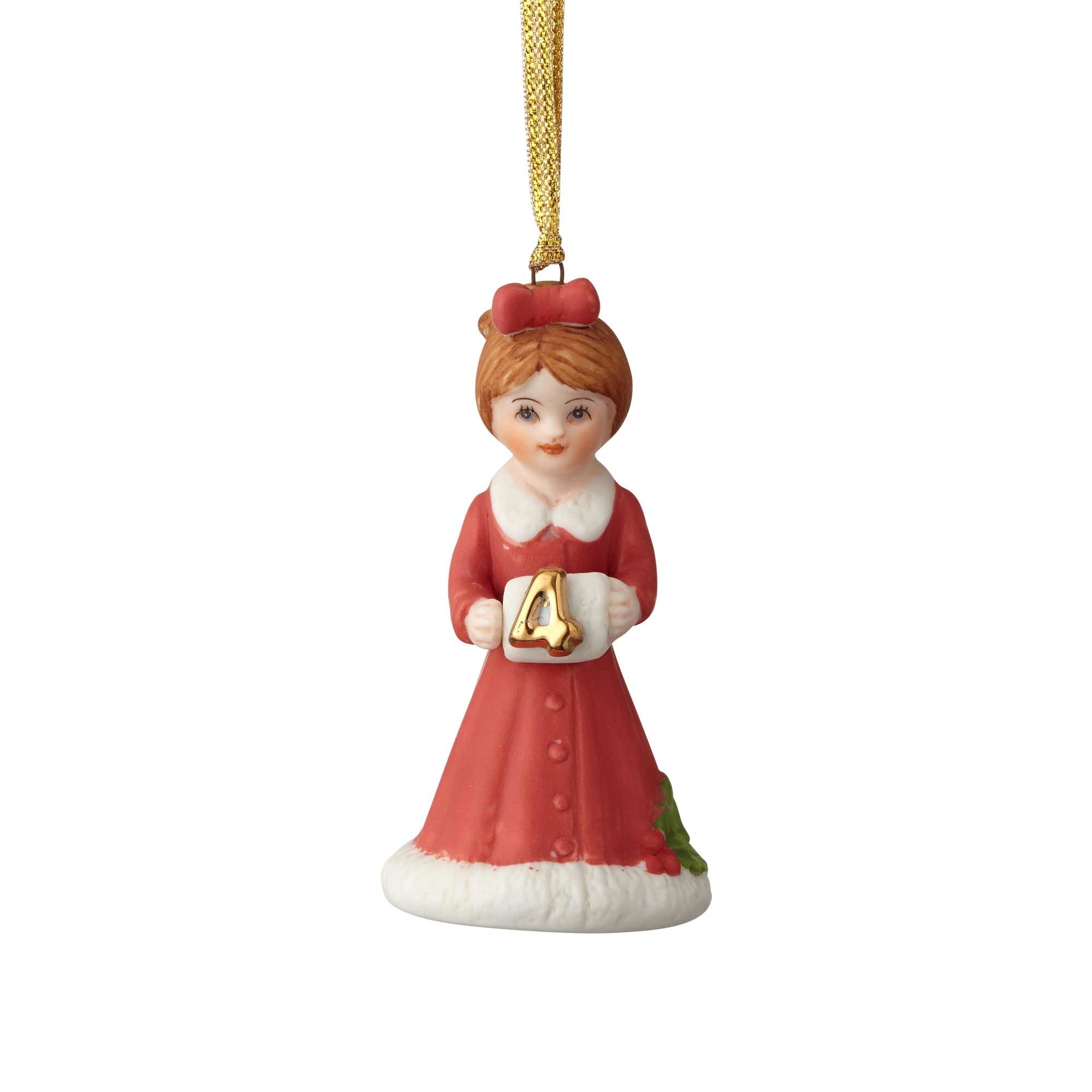 Growing Up Girl Ornament - Brunette Babies 1st