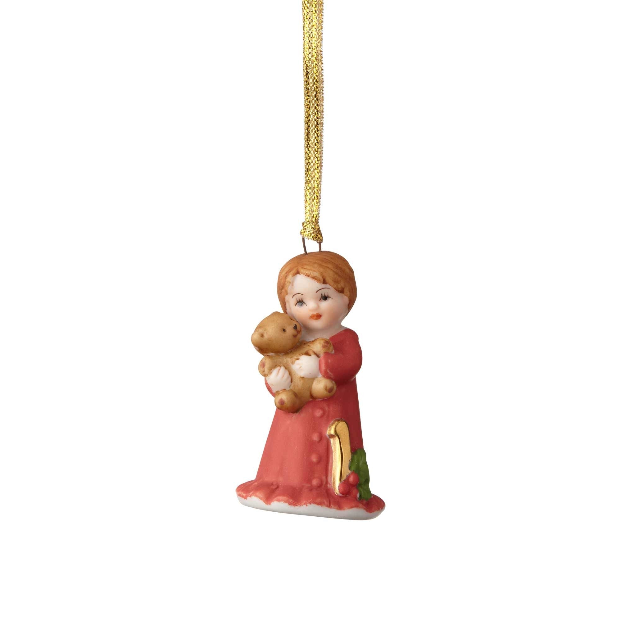 Growing Up Girl Ornament - Brunette Babies 1st