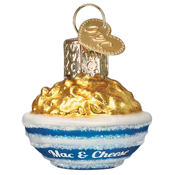 Gumdrop Mini Mac and Cheese Glass Ornament