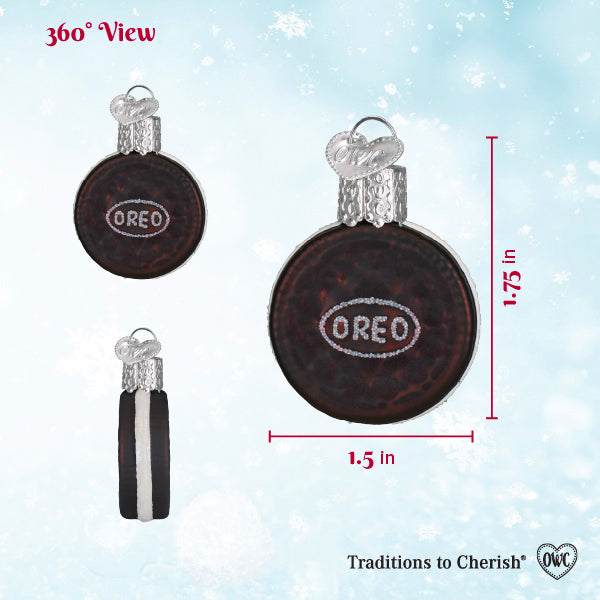 Gumdrop Mini Oreo Glass Ornament