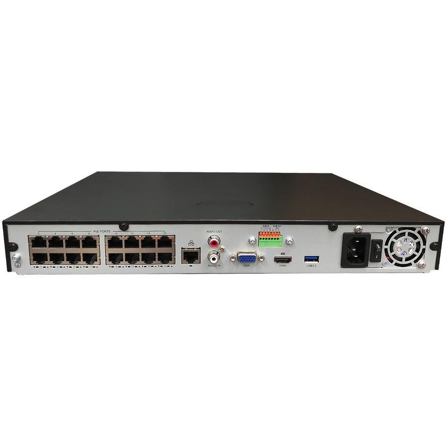 Gyration 16-Channel Network Video NVR Recorder With PoE - 10 TB HDD