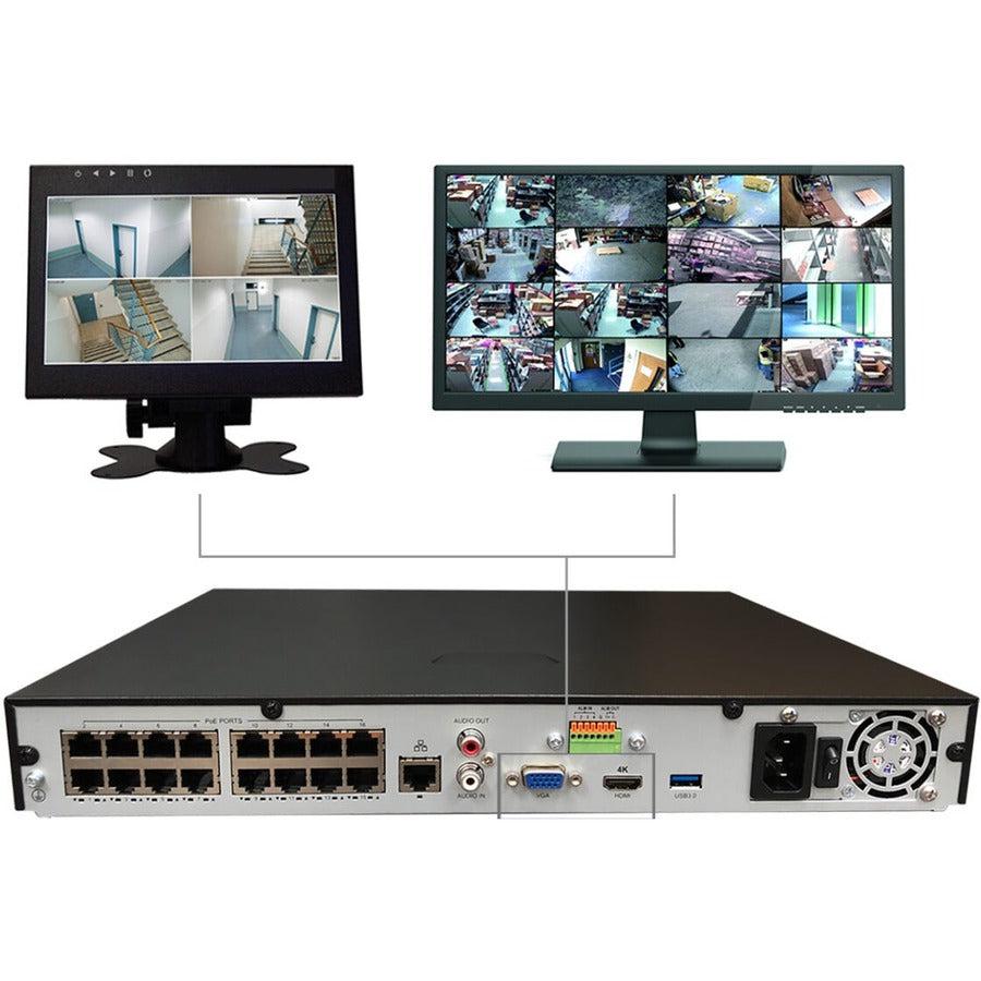 Gyration 16-Channel Network Video Recorder With PoE - 20 TB HDD