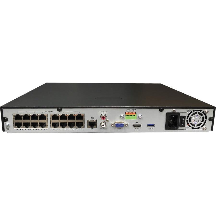 Gyration 16-Channel Network Video Recorder With PoE, TAA-Compliant - 20 TB HDD