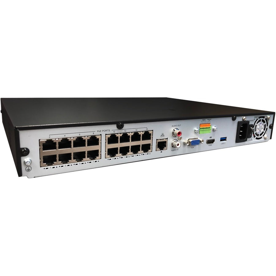 Gyration 16-Channel Network Video Recorder With PoE, TAA-Compliant