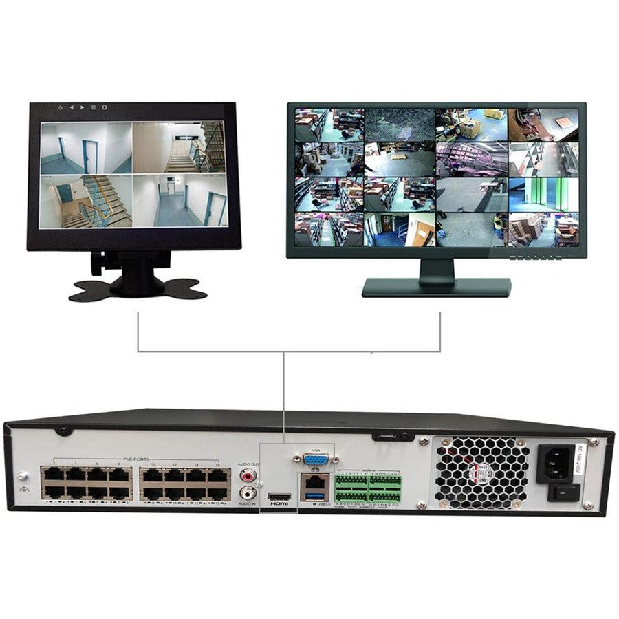 Gyration 32-Channel Network Video Recorder With PoE - 40 TB HDD