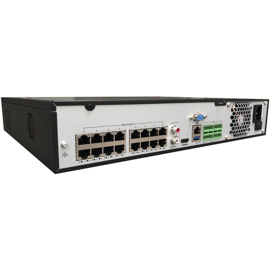 Gyration 32-Channel Network Video Recorder With PoE, TAA-Compliant - 10 TB HDD