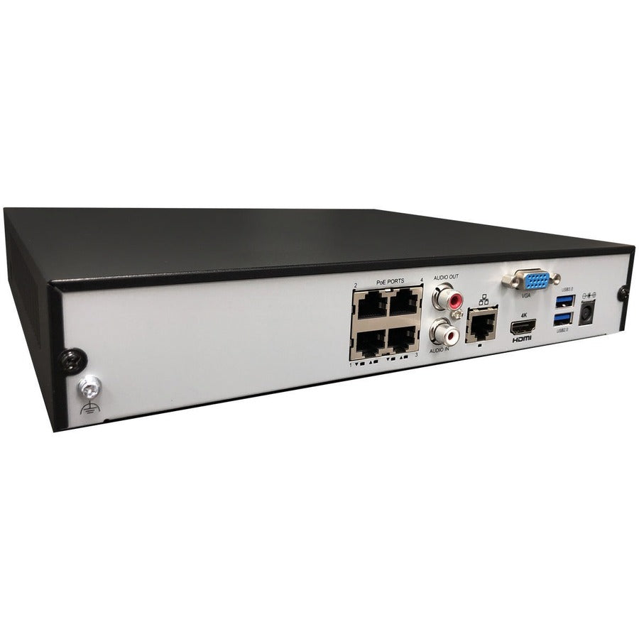 Gyration 4-Channel Network Video Recorder With PoE, TAA-Compliant