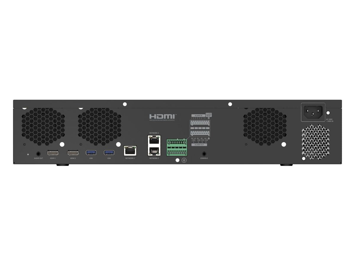 HANWHA VISION 8K NVR Intel 32Ch 10TB Storage 8 SATA Bays for Enterprise