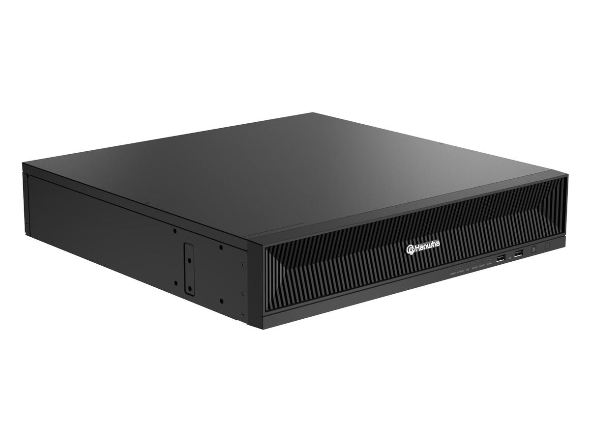 HANWHA VISION 8K NVR Intel 32Ch 10TB Storage 8 SATA Bays for Enterprise