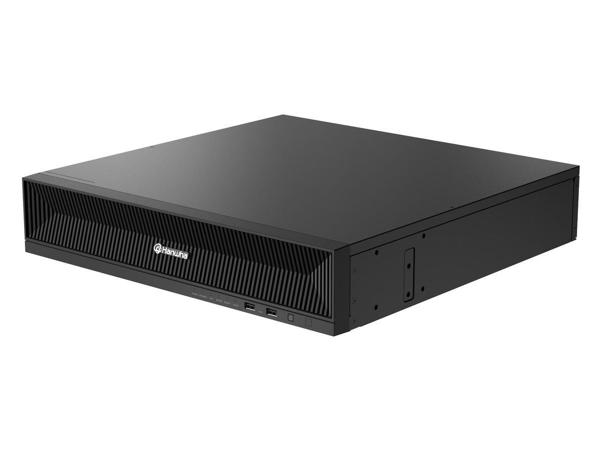 HANWHA VISION 8K NVR Intel 32Ch 10TB Storage 8 SATA Bays for Enterprise