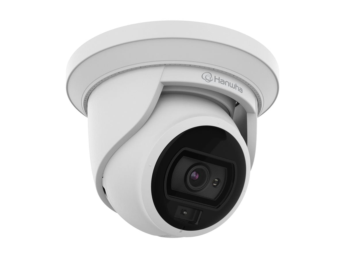 HANWHA WISENET A Series 4MP White Light Turret Camera 3mm PoE