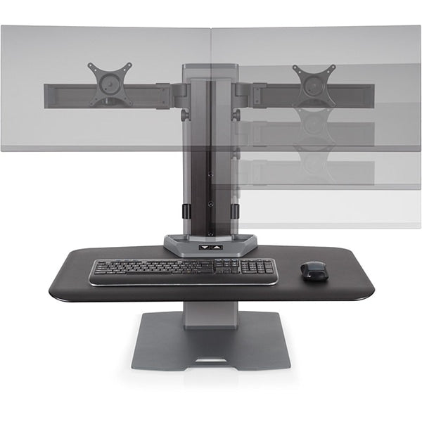 HAT Design Works Winston-E Sit-Stand Dual Monitor Stand