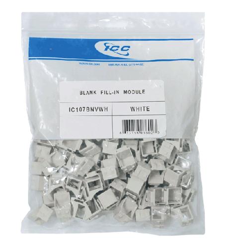 HD MODULE- BLANK 100 PK- WH ICC-IC107BNVWH