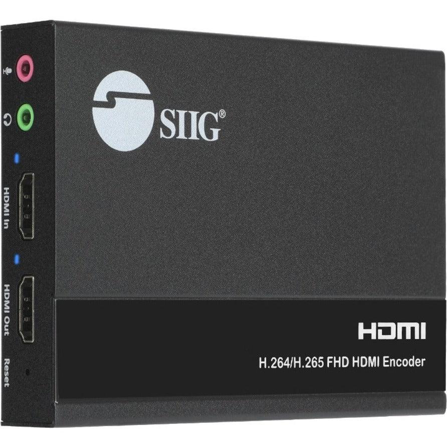 HDMI Video Encoder - SIIG H.264 H.265 IPTV Streaming with Loopout CE-H27511-S1