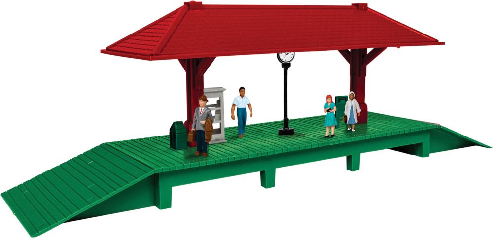 HO Christmas Station Platform