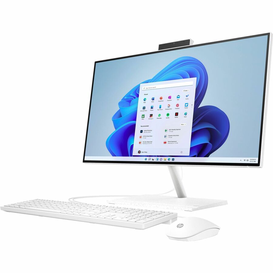 HP 24-cb0000a 24-cb0018 All-in-One Computer - AMD Athlon Gold 3150U Dual-core (2 Core) 2.40 GHz - 8 GB RAM DDR4 SDRAM - 512 GB M.2 PCI Express NVMe SSD - 23.8" Full HD 1920 x 1080 - Desktop - Starry White - Refurbished