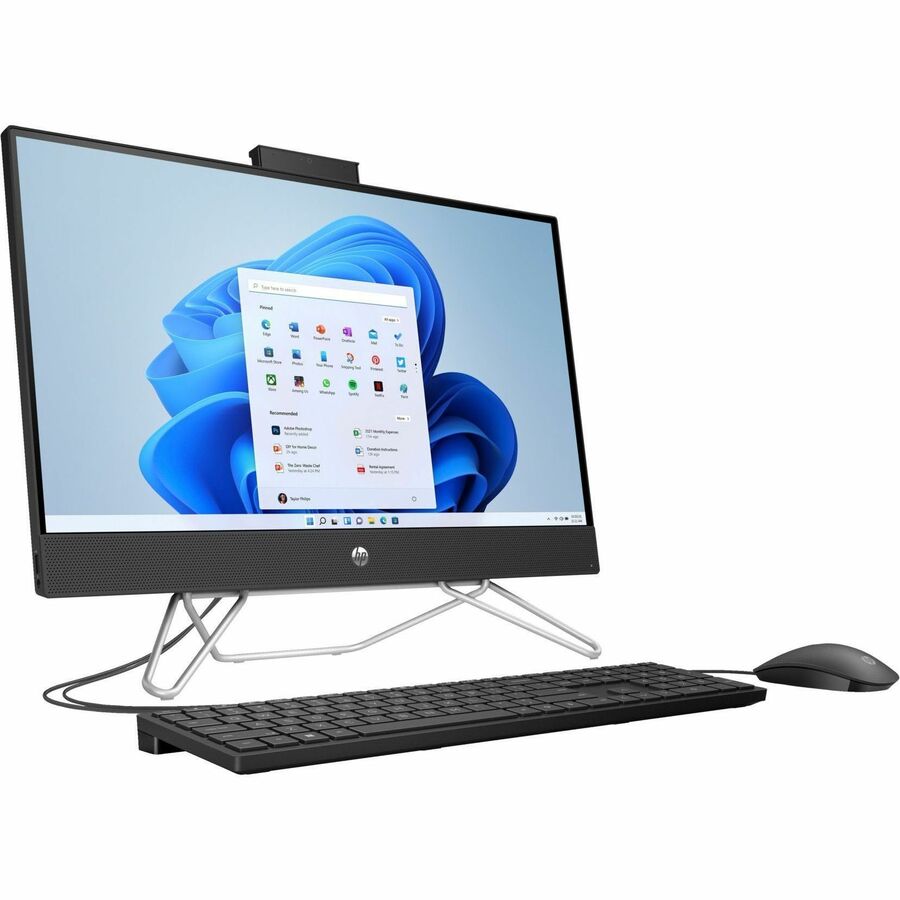 HP 24-cb0000a 24-cb0309c All-in-One Computer - AMD Athlon Gold 3150U Dual-core (2 Core) 2.40 GHz - 8 GB RAM DDR4 SDRAM - 512 GB M.2 PCI Express NVMe SSD - 23.8" Full HD 1920 x 1080 - Desktop - Jet Black - Refurbished