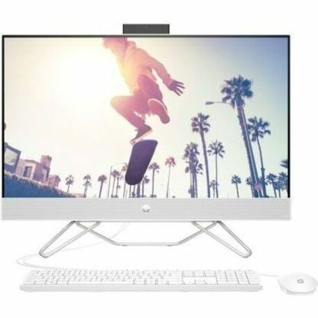 HP 27-cb0000a 27-cb0070 All-in-One Computer - AMD Ryzen 7 5700U Octa-core (8 Core) - 16 GB RAM DDR4 SDRAM - 512 GB M.2 PCI Express NVMe SSD - 27" Full HD 1920 x 1080 Touchscreen Display - Desktop - Starry White