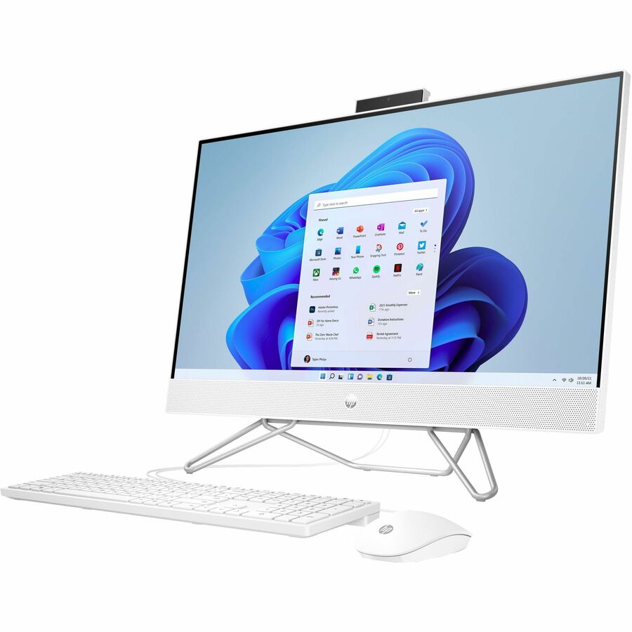 HP 27-cb0000a 27-cb0070 All-in-One Computer - AMD Ryzen 7 5700U Octa-core (8 Core) - 16 GB RAM DDR4 SDRAM - 512 GB M.2 PCI Express NVMe SSD - 27" Full HD 1920 x 1080 Touchscreen Display - Desktop - Starry White