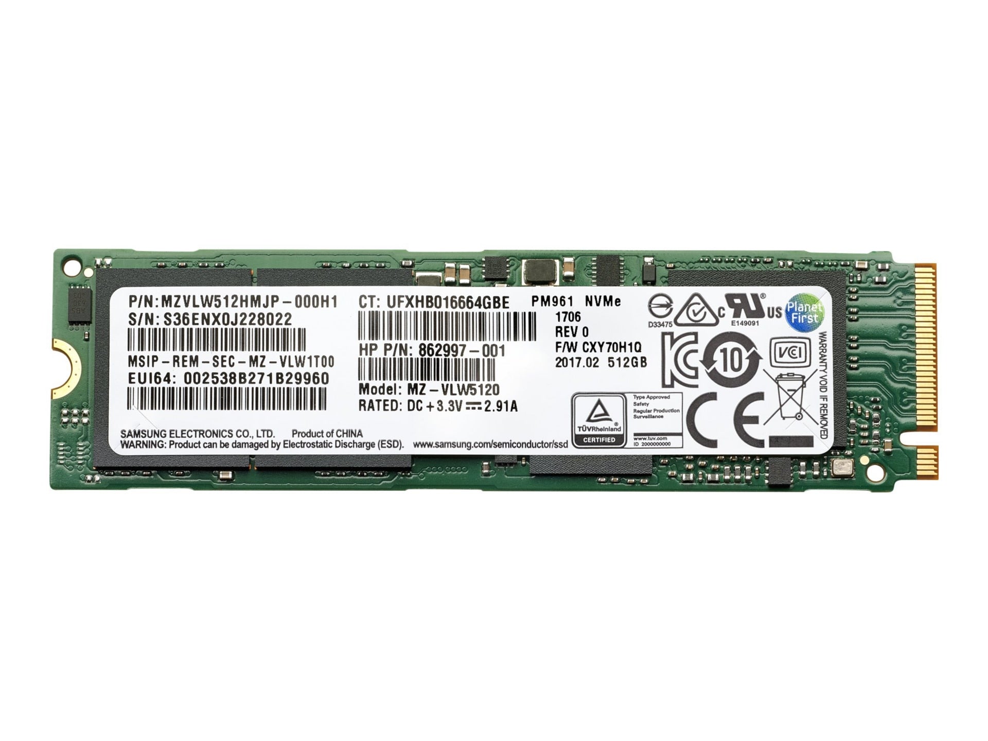 HP 406L8AA 512GB NVMe M.2 SSD Fast Storage Upgrade for Professionals