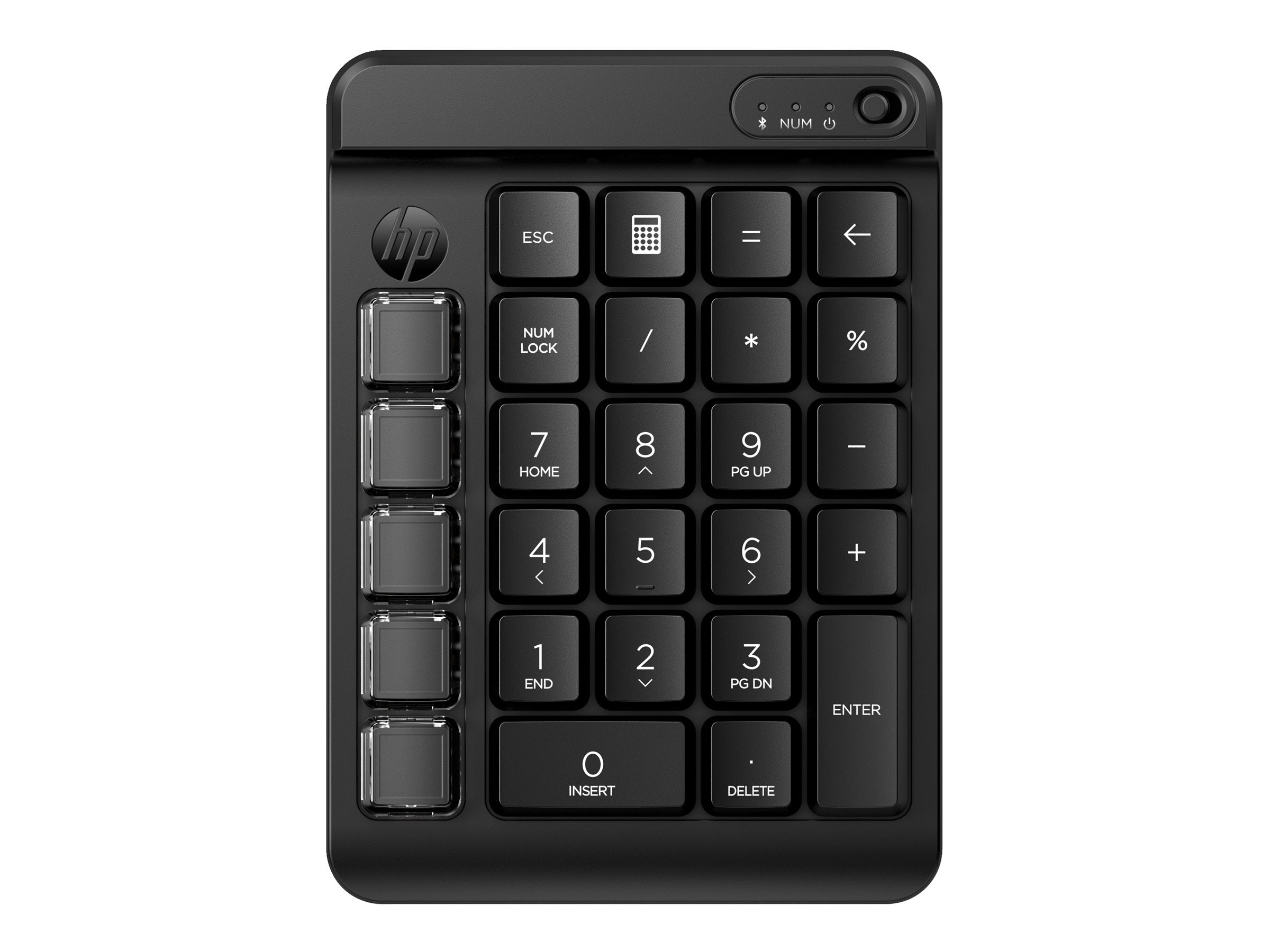 HP 435 - Keypad - 9 programmable keys, low profile key travel, swappable keycaps with stickers - wireless - Bluetooth 5.3 - US 7N7C3AA#ABA