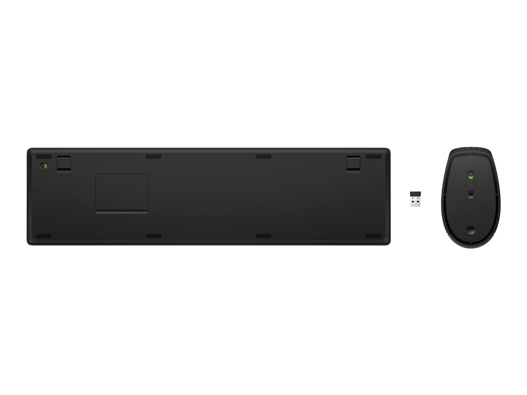 HP 650 - Keyboard and mouse set - full size - wireless - 2.4 GHz - black