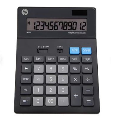HP BC220 12-Digit Battery/Solar Powered Calculator