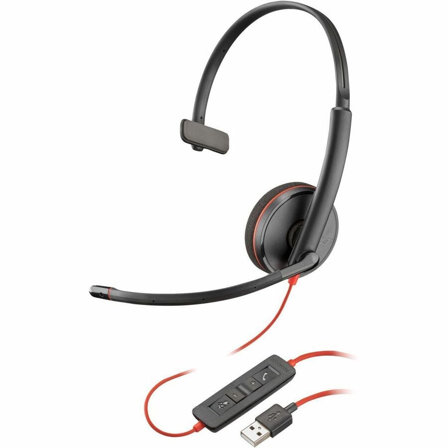 HP Blackwire C3210 Headset - Mono - USB Type A - Wired - 32 Ohm - 20 Hz - 20 kHz -